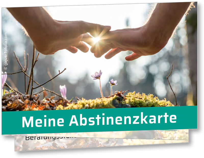 Leporello „Meine Abstinenzkarte“