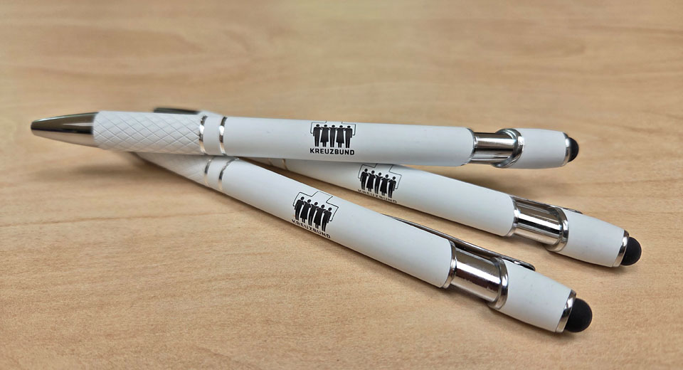 Werbematerial „Touch-Pen-Kugelschreiber“