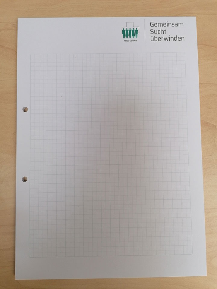 Werbematerial „Schreibblock DIN A 4“